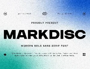 Markdisc font