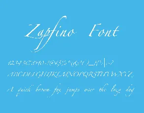 Zapfino font