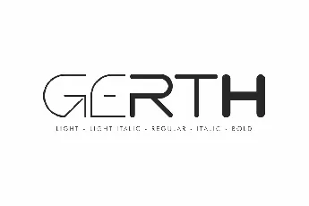 Gerth Sans Serif Typeface font