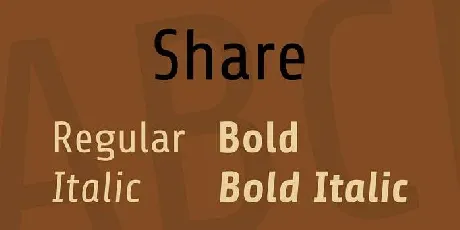 Share font