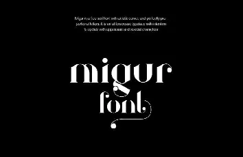 Migur Free font