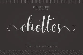 Chettos Script font