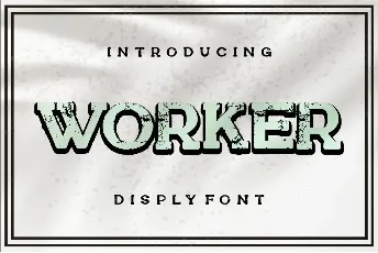 Worker font