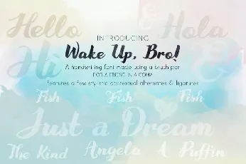 Wake Up Bro font