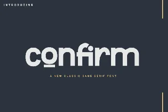 Confirm font