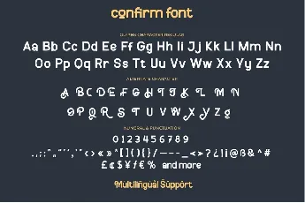 Confirm font