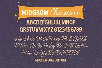 Midgrow Duo font