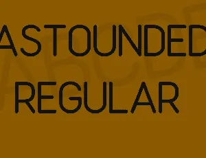 Astounded font