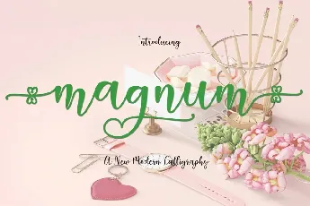 Magnum Modern Calligraphy font