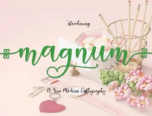 Magnum Modern Calligraphy font