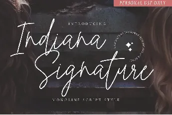 Indiana Signature font