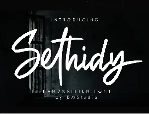 Sethidy font