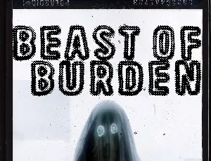 Beast Of Burden font