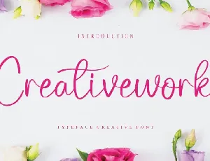 Creativework Calligraphy font