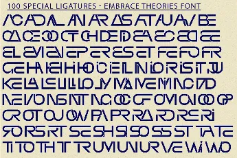 EMBRACE THEORIES DEMO font