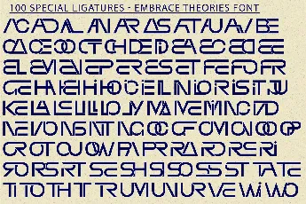 EMBRACE THEORIES DEMO font