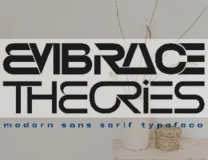 EMBRACE THEORIES DEMO font
