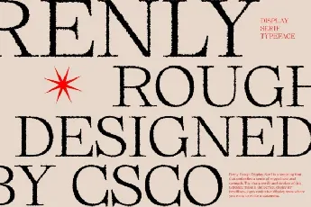 Renly Rough font