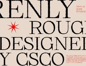 Renly Rough font