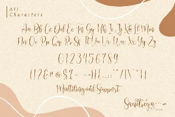 Sandreya Modern Calligraphy font