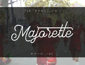 Majorette Monoline font