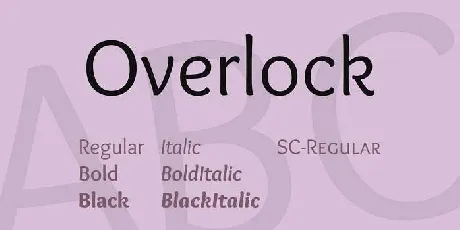 Overlock font