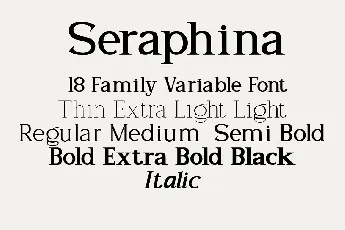 Seraphina font