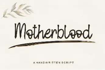 Motherblood font