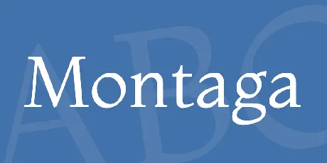 Montaga font