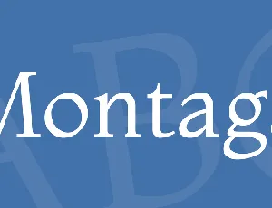 Montaga font