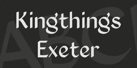 Kingthings Exeter font