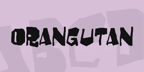 Orangutan font