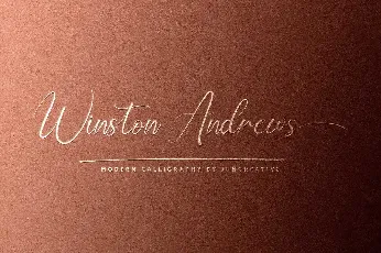 Winston Andrews font