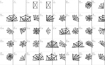 Scary Spider Web font