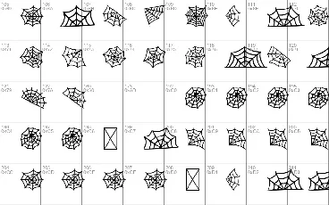 Scary Spider Web font