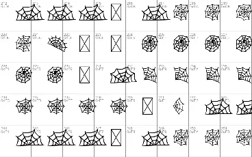 Scary Spider Web font