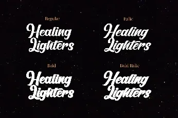 Healing Lighters font