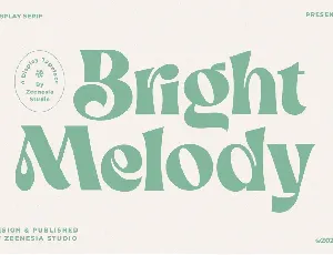 Bright Melody font