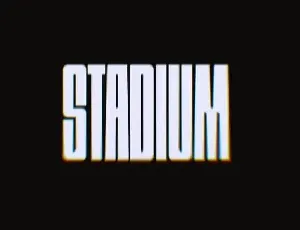 Stadium Display font