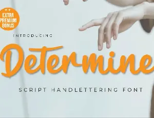 Determine Script font