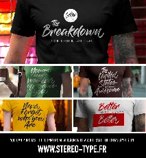 The Breakdown Script font