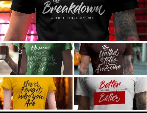 The Breakdown Script font