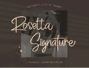 Rosetta Signature font