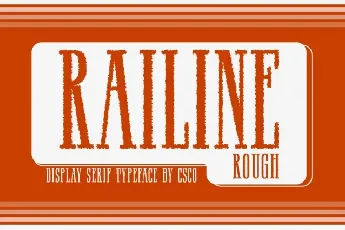 Railine Rough font