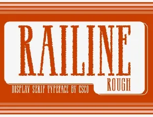 Railine Rough font