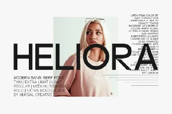 Heliora font