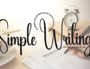 Simple Writing Script font