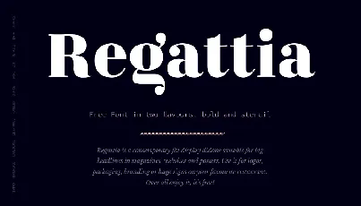 Regattia Typeface Free font