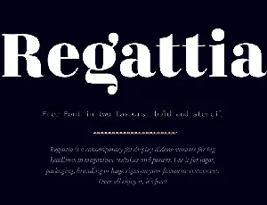 Regattia Typeface Free font