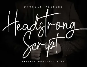 Headstrong font